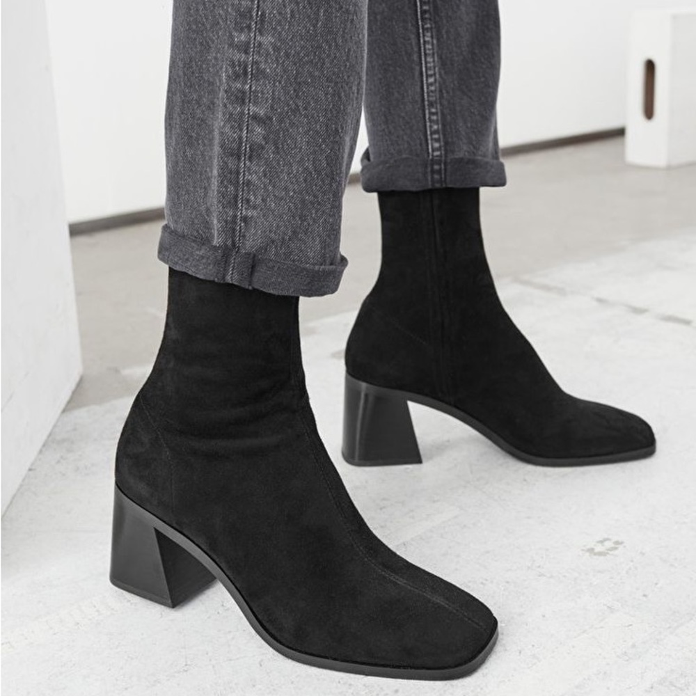 & other stories new suede boots